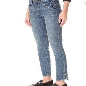 PAIGE Hoxton Ankle Peg Side Slit Jeans Beachwood
